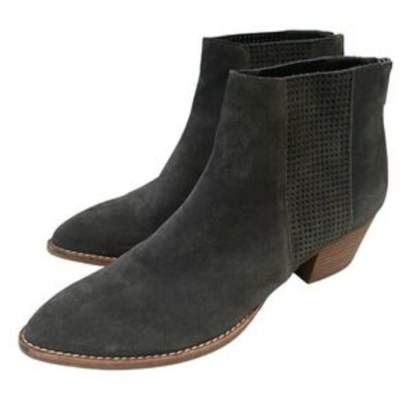 Suede leather ankle boots - Picture 1 of 8